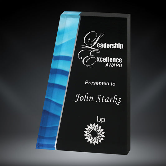 Blue Acrylic Trapezium