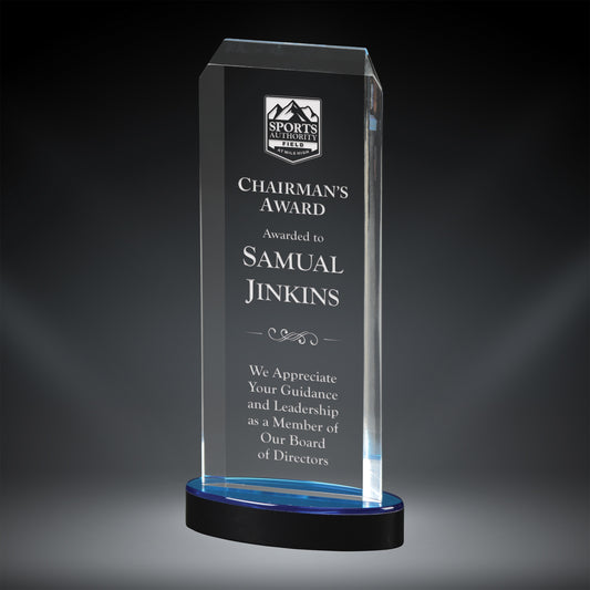 Blue Acrylic Spectra Tower