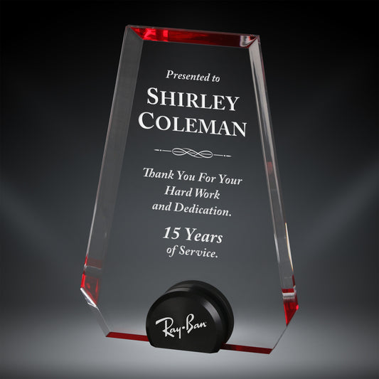 Red Acrylic Pinnacle