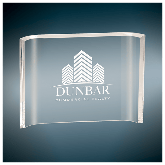 Clear Acrylic Crescent