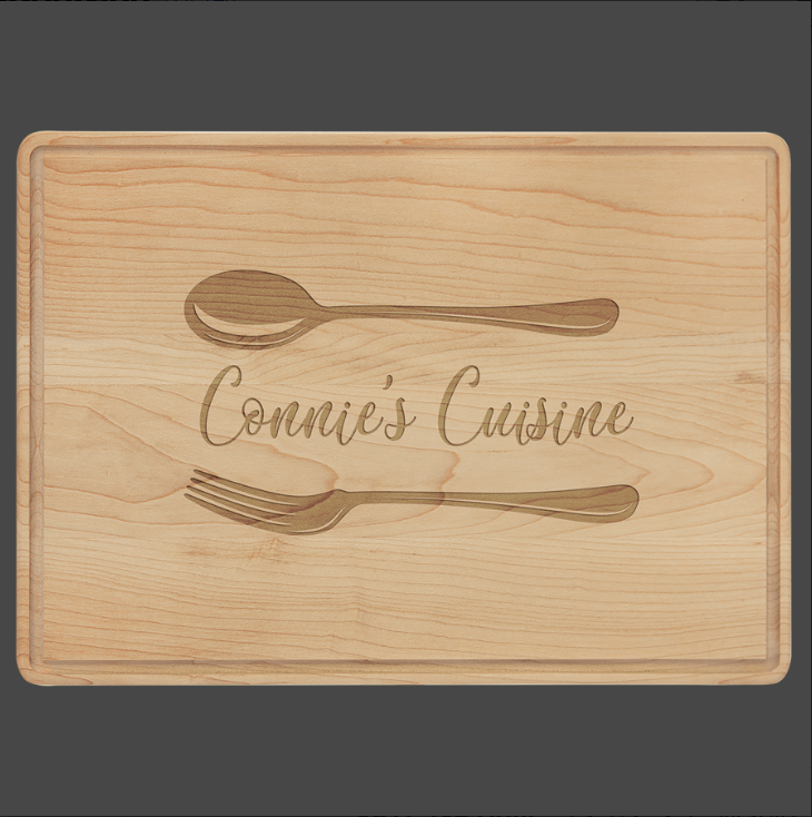 Maple Cutting Board w/ Drip Ring