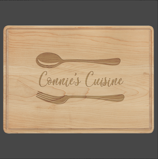 Maple Cutting Board w/ Drip Ring