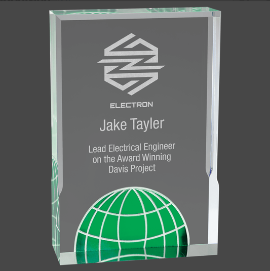 Green Acrylic Globe
