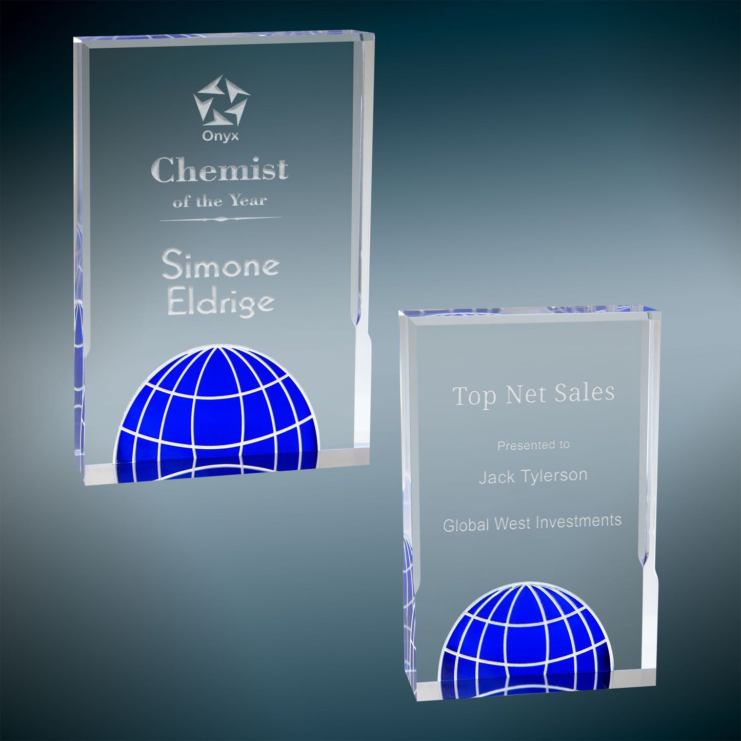 Blue Acrylic Globe
