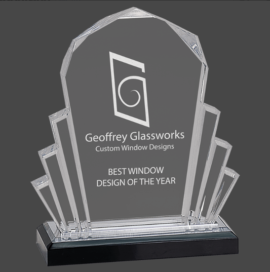 Silver Acrylic Faceted Impress