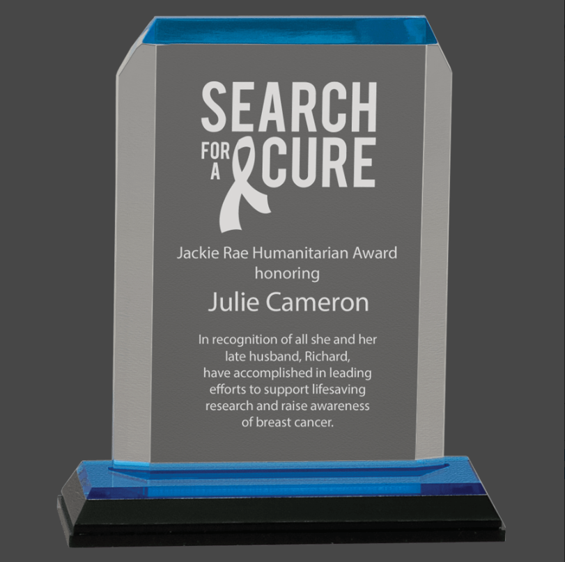 Blue Acrylic Plaque Tower