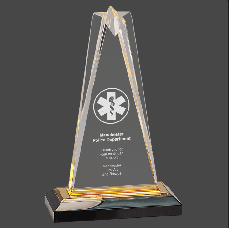 Gold Star Impress Acrylic