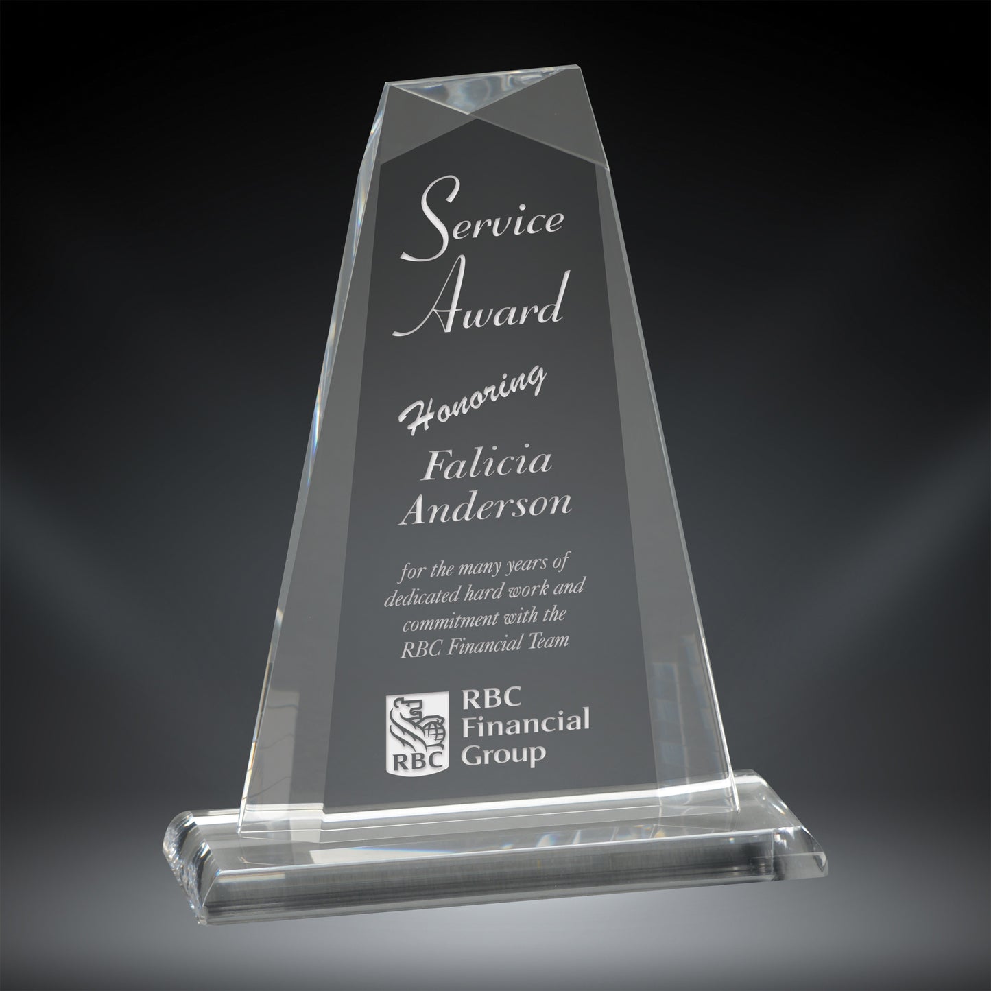 Clear Acrylic Pinnacle