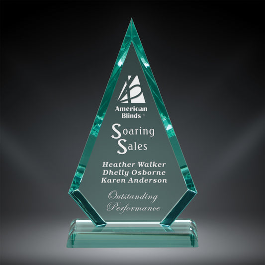 Jade Acrylic Arrowhead