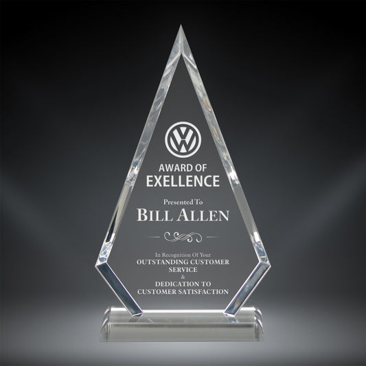 Clear Acrylic Arrowhead