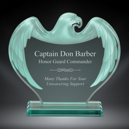 Jade Frosted Acrylic Eagle