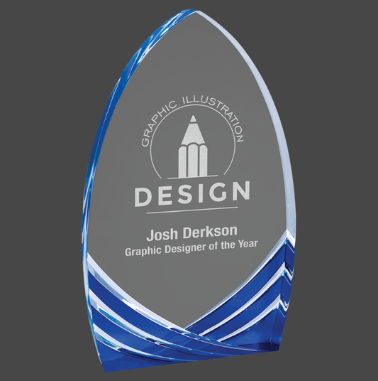 Blue Soaring Acrylic Arch