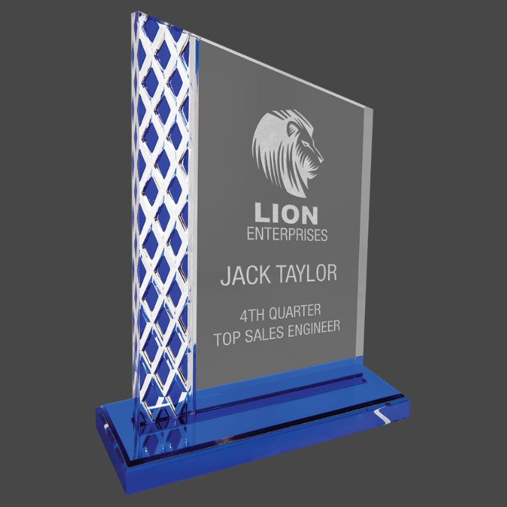 Blue Unite Diamond Ice Acrylic