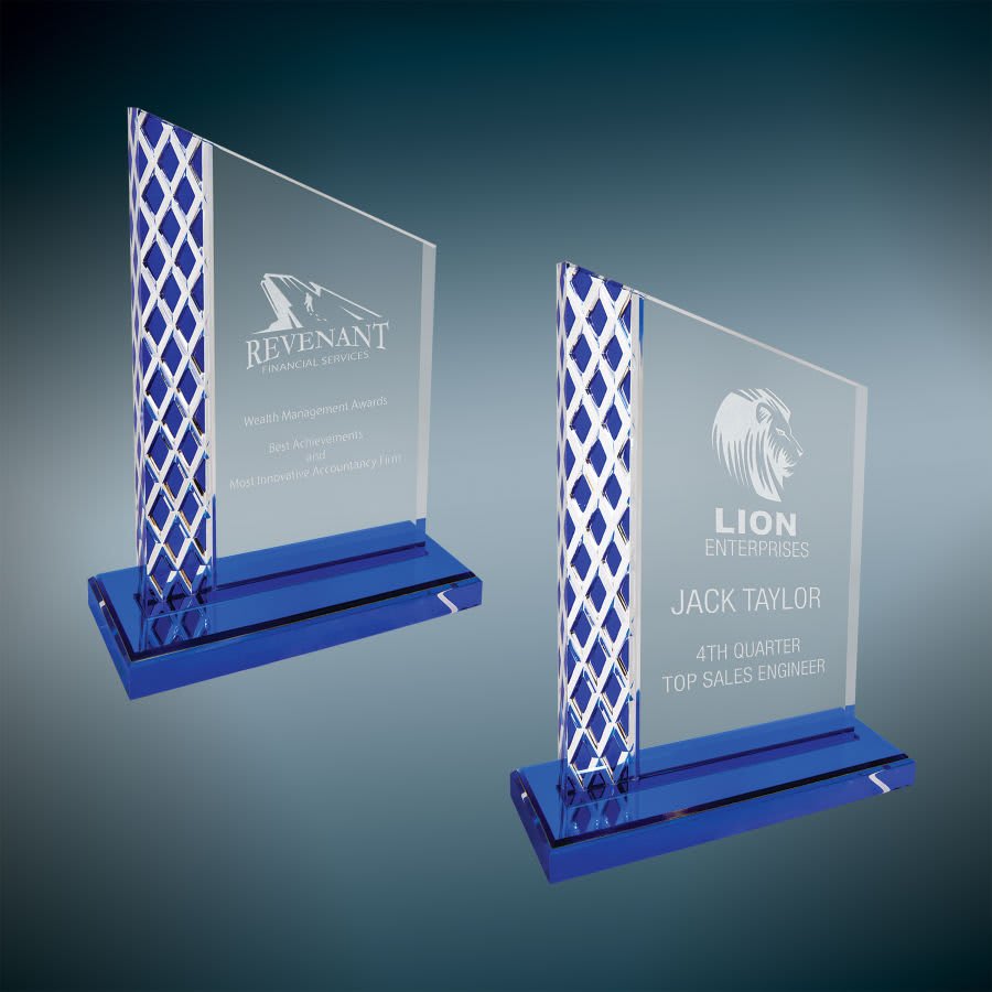 Blue Unite Diamond Ice Acrylic